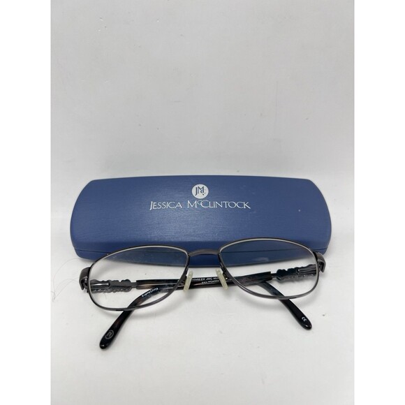 Jessica McClintock JMC 4035 GUNMETAL 53-16-135 Full Rim Eyeglasses Frames Only - Picture 1 of 6
